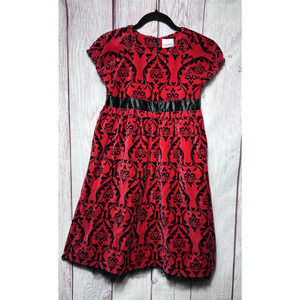 Hanna Andersson Girls Black and Red Holiday Special Occasion Dress Size 140 10a